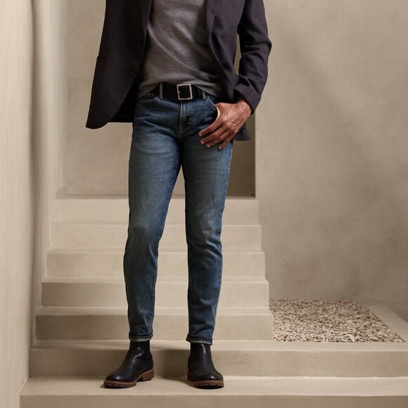 Banana Republic Washwell Standard Jeans Slim Fit Legacy Wash Men's 36/30 - Picture 2 of 7